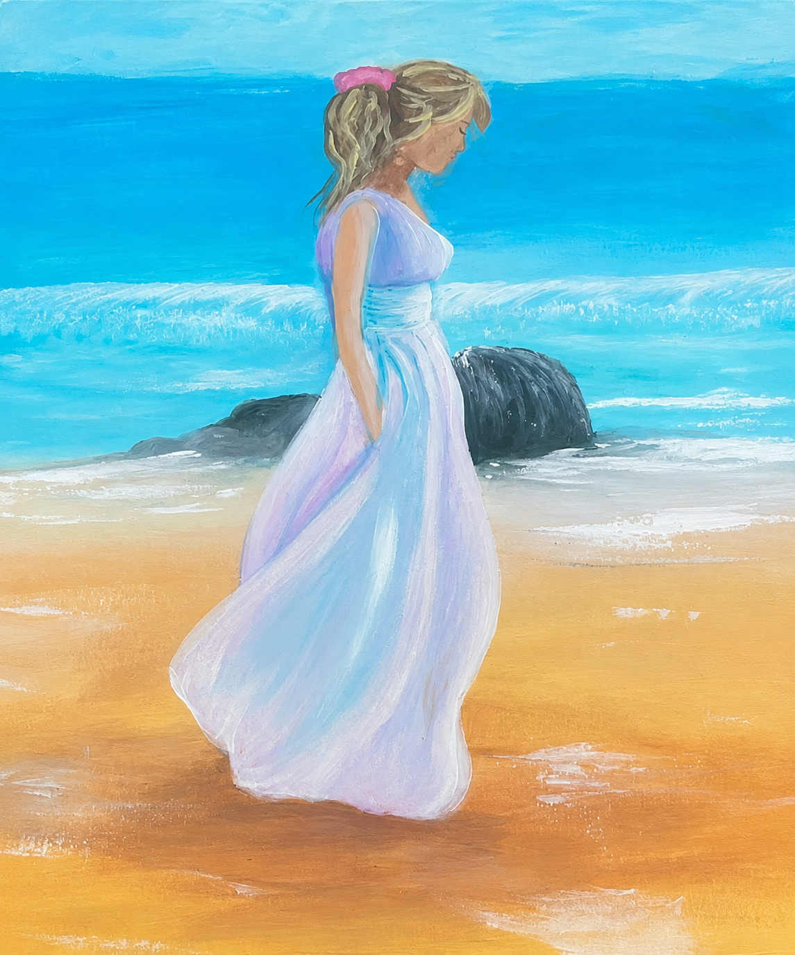 Lady on Beach